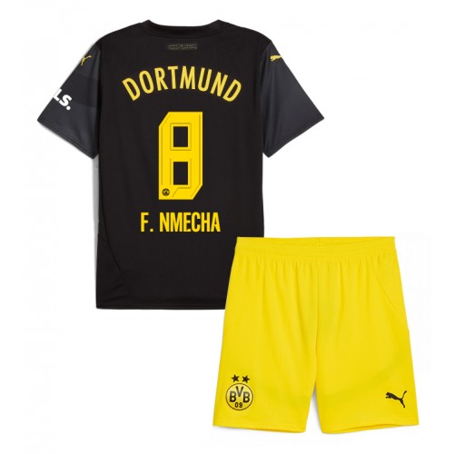 Fotbalové Dres Borussia Dortmund Felix Nmecha #8 Dětské Venkovní 2024-25 Krátký Rukáv (+ trenýrky)